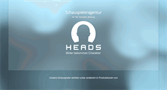 Desktop Screenshot of agentur-heads.de