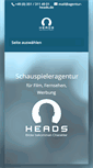 Mobile Screenshot of agentur-heads.de